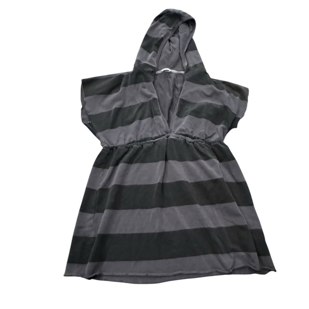 GUC Adorable Splendid tunic beach cover top black and gray Large